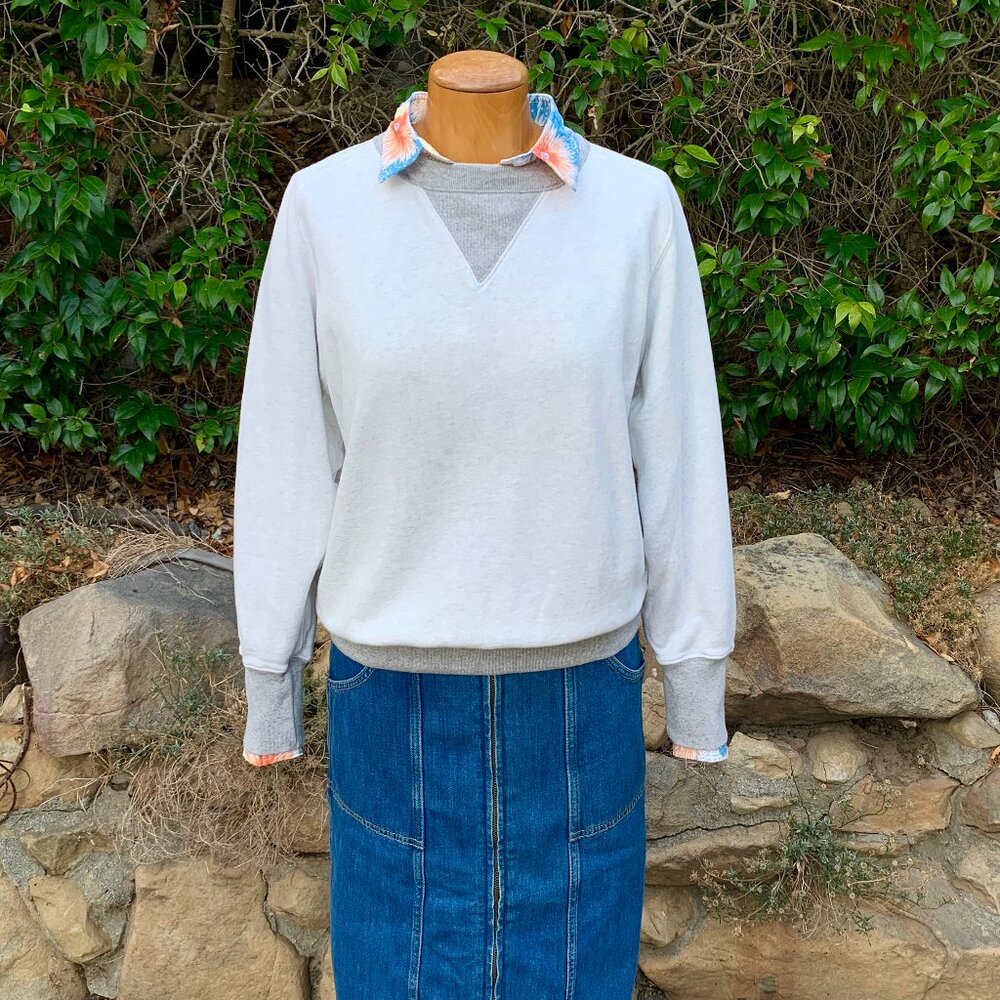 Levi's Vintage Clothing Bay Meadows 40's style contrasting crew sweatshirt - Picture 2 of 11